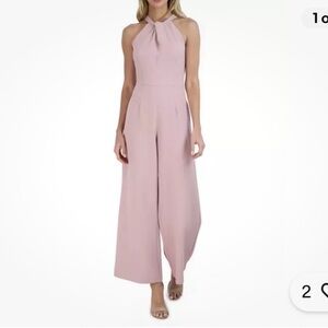 JULIA JORDAN Women’s KNOT NECK HALTER JUMPSUIT size 12 NWOT